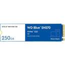 SSD Western Digital WD Blue SN570 250 GB, SSD (blue/white, PCIe 3.0 x4, NVMe, M.2 2280)