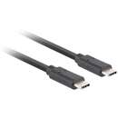 Kabel USB-C M/M 3.1 GEN 2 1m 10GB/S PD100W czarny Lanberg