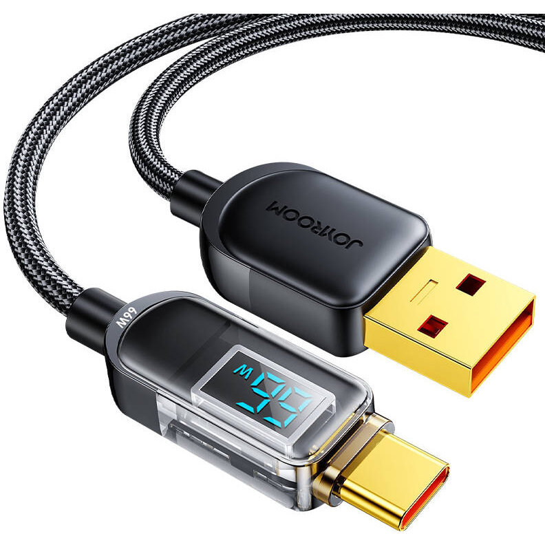 Cablu de date S-AC066A16, USB la USB-C 66W, 480Mbps, 1.2 m, Negru