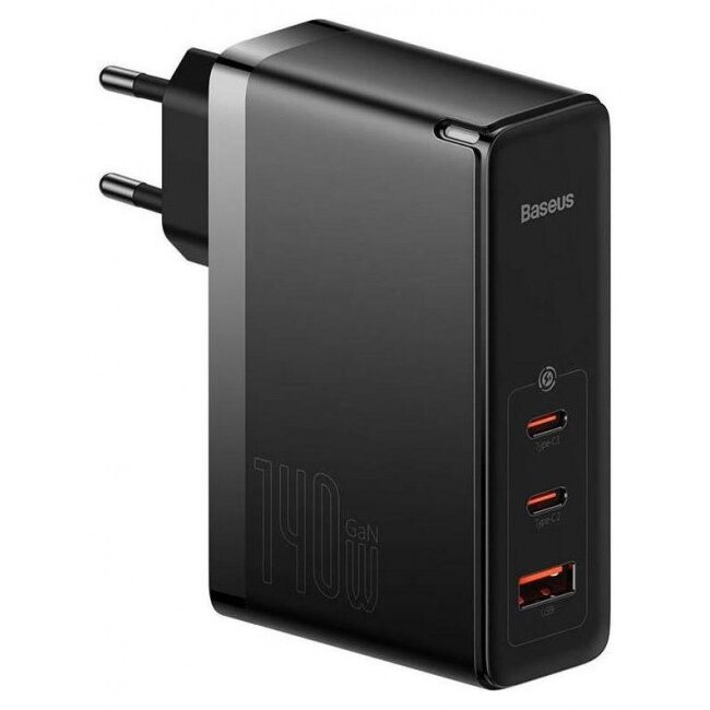 Incarcator GaN5 Pro 2xUSB-C + USB 140W Negru