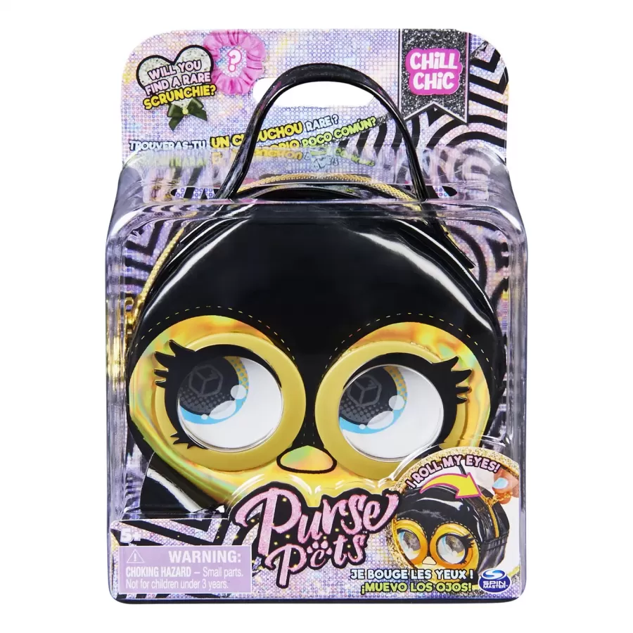 Jucărie Spin Master Purse pets gentuta micro pinguin negru