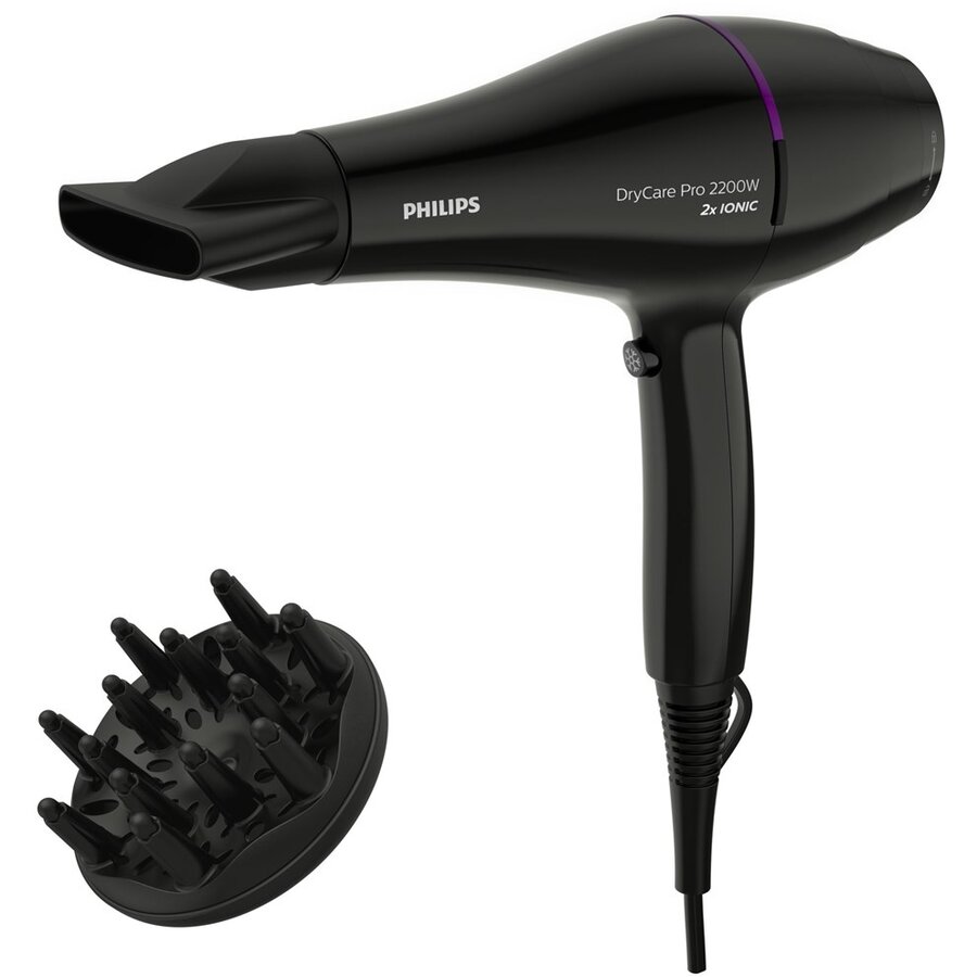 Uscator De Par 2200W Cablu 2m 220V 60/60Hz Niveluri Incalzire 6 851g Negru