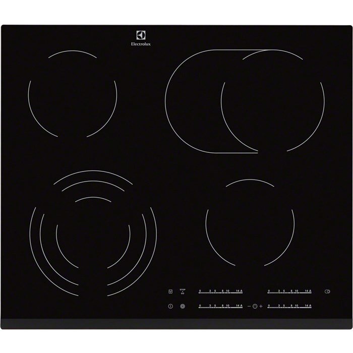 Plita Incorporabila Electric 4 Zone Gatire Digital 7100W 220-240V 50-60Hz 7.86kg Ceramica Negru