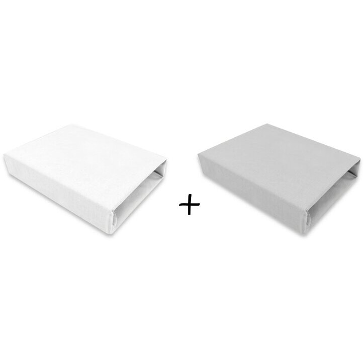 Set 2 Cearceafuri Qmini White Grey
