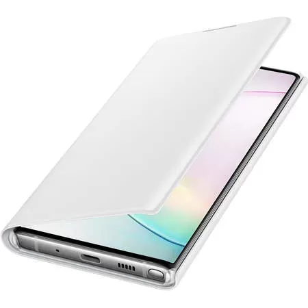 Husa Book Led View Samsung Resigilata  Galaxy Note 10 White