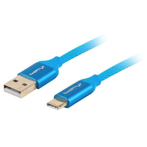 Cablu Date/Incarcare USB-A USB-C 1.8m Albastru