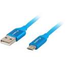 USB-A Micro USB-B 1.8m Plastic Albastru