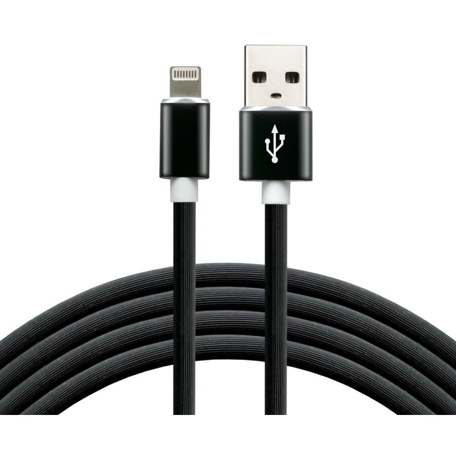 Cablu Date/Incarcare USB Lightning 1m Negru