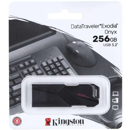 Memorie USB Kingston DataTraveler Exodia Onyx  256GB USB Type-A 3.2 Gen 1