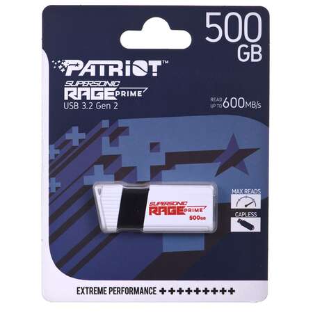 Memorie USB PATRIOT MEMORY RAGE PRIME 600 MB/S 512GB USB 3.2 8K IOPS