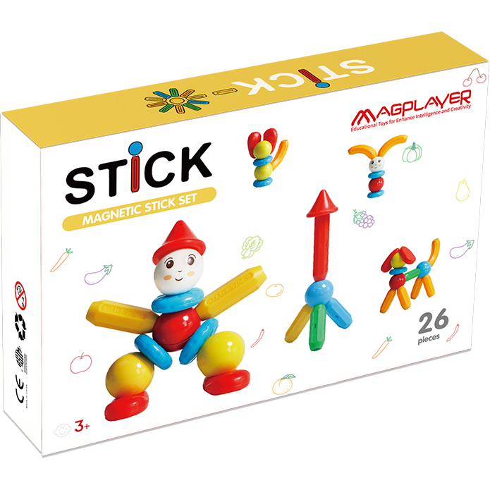 Set de Constructie Magnetic Stick 26 Piese