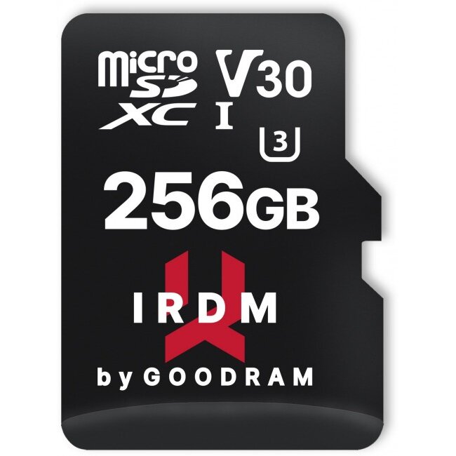 Card IRDM 256GB microSD UHS-I U3 + Adaptor