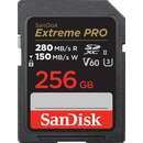 Card Sandisk SDXC 256GB Extreme Pro 280/150 MB/s V60 UHS-II