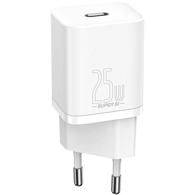 Incarcator Retea Super Si 1C 25W (TZCCSUP-L02) 1x USB-C Cablu USB-C Inclus 1M Alb