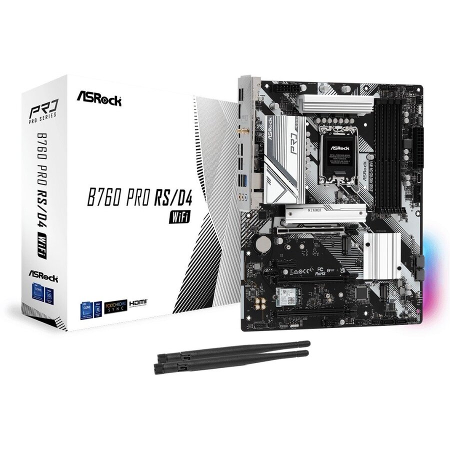 Placa de baza ASRock B760 PRO RS/D4 WIFI Motherboard