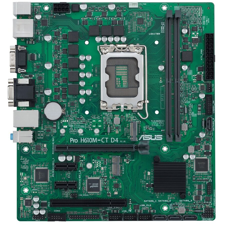 Placa de baza ASUS PRO H610M-C D4-CSM, micro ATX, Socket LGA1700 - imagine 3