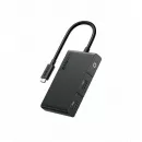 USB-C 5-In-1 4K HDMI 5Gbps USB-C 2xUSB-A Power Delivery 100W Negru