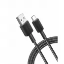 USB-C  USB-A 1.8m Negru