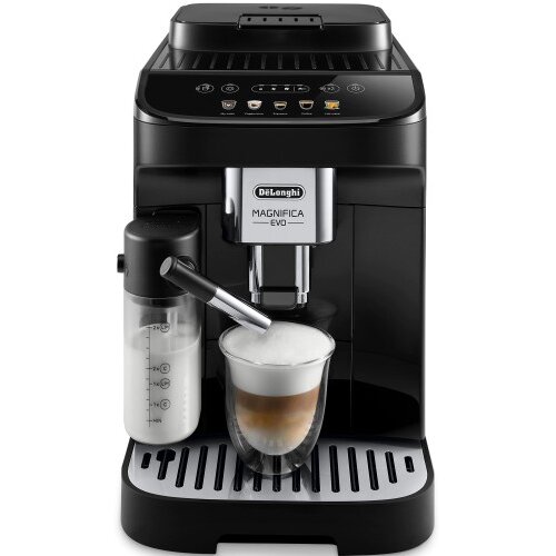 Espressor Cafea Automat De' Magnifica Evo ECAM 290.61.B Carafa Pentru Lapte Sistem LatteCrema Rasnita 13 Setari 1,8l 15bar 1450W Negru