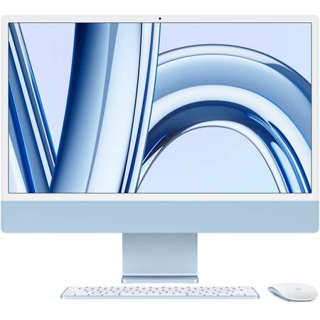 Sistem All in One Apple iMac 2023 Retina 4.5K 24inch 8GB 256GB SSD macOS Sonoma Blue