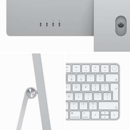Sistem All in One Apple iMac 2023 Retina 4.5K 24inch 8GB 256GB SSD macOS Sonoma Silver