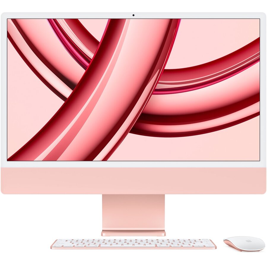 Sistem All in One iMac 2023 Retina 4.5K 24inch 8GB 256GB SSD macOS Sonoma Pink