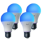 Bec Yeelight Pachet x4 LED Smart W4 Lite Wi-Fi Sincronziare Muzica/Jocuri E27 9W 806lm Lumina Colorata