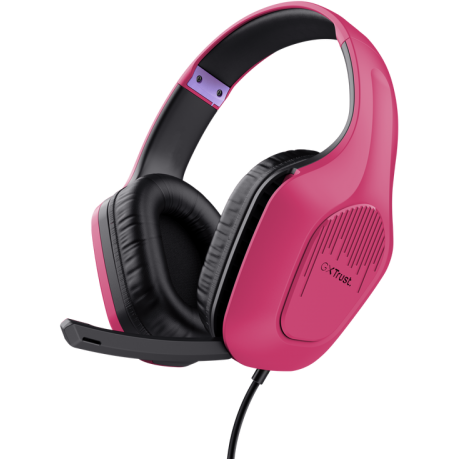 Casti Over-Head Gaming Trust GXT 415 Zirox Pink - imagine 2