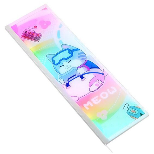 Accesoriu Carcasa Panou Frontal Meow ARGB Alb