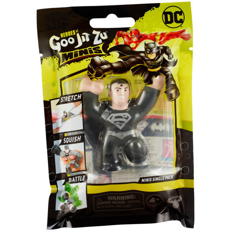 Figurina Elastică Toyoption Goo Jit Zu Minis DC S4 Black Suit Superman
