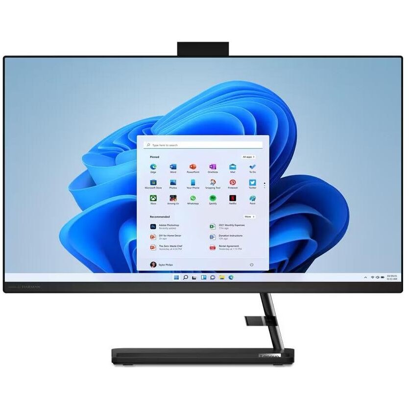 Sistem All in One IdeaCentre 3 FHD 27inch Intel Core i5-12450H 16GB 512GB SSD Free Dos Black