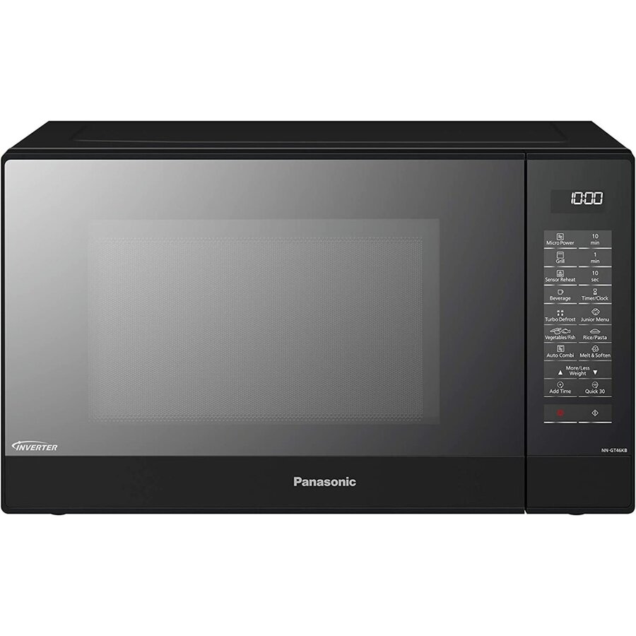 Cuptor Microunde Panasonic 31l 1000W Digital Grill 34cm 230V 50Hz LCD 7 Niveluri Putere Control Atingere Negru