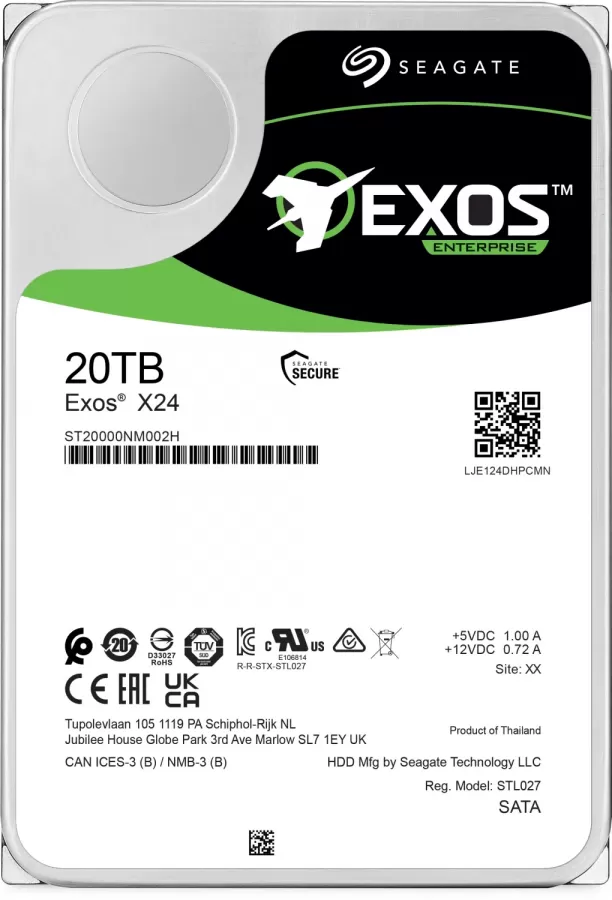 Hard disk server Seagate Exos X24 20TB SATA 7200RPM 512MB Cache