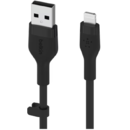 BOOST CHARGE Flex Silicone  USB-A to Lightning  Negru