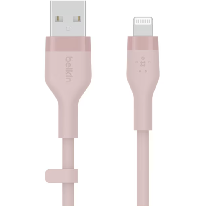 Cablu Incarcare BOOST CHARGE Flex Silicone USB-A Lightning Pink