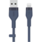 Cablu Incarcare Belkin BOOST CHARGE Flex Silicone USB-A Lightning Blue