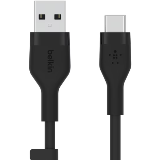 Cablu Incarcare BOOST CHARGE Flex Silicone USB-A  USB-C Black