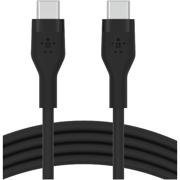 Cablu BOOST CHARGE Flex Silicone USB-C USB-C 2.0  Black