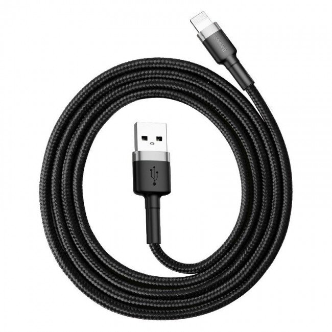 Cablu Date Cafule USB - Lightning 1.5A 2m Negru