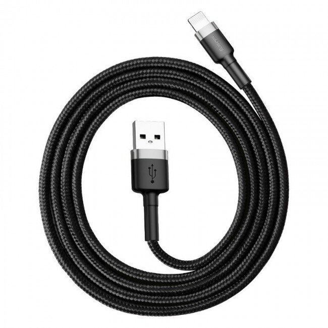 Cablu Date Cafule USB -Lightning 2.4A 1m Negru