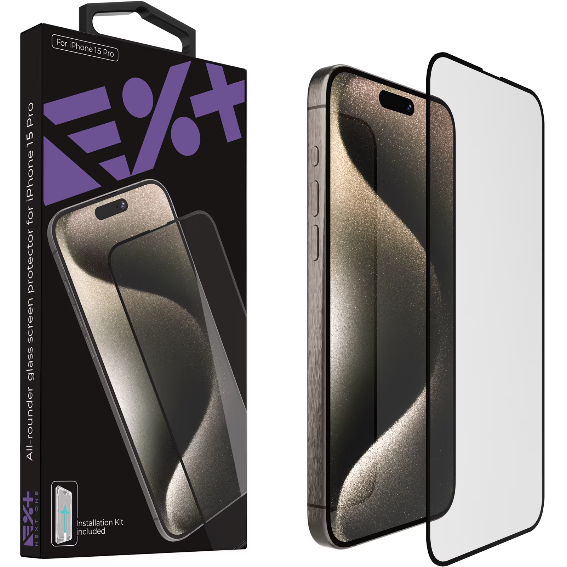 Folie Protectie All-Rounder Glass Screen Protector iPhone 15 Pro Transparent
