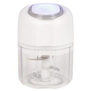 Mini Tocator Electric Fara Fir 12W Inox Control Mecanic 0.2l 1 Trepte Viteza LED Alb/Transparent