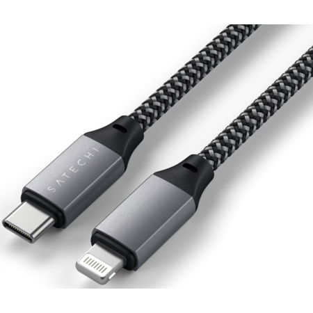 Cablu Incarcare Satechi USB-C Lightning  25cm Gri