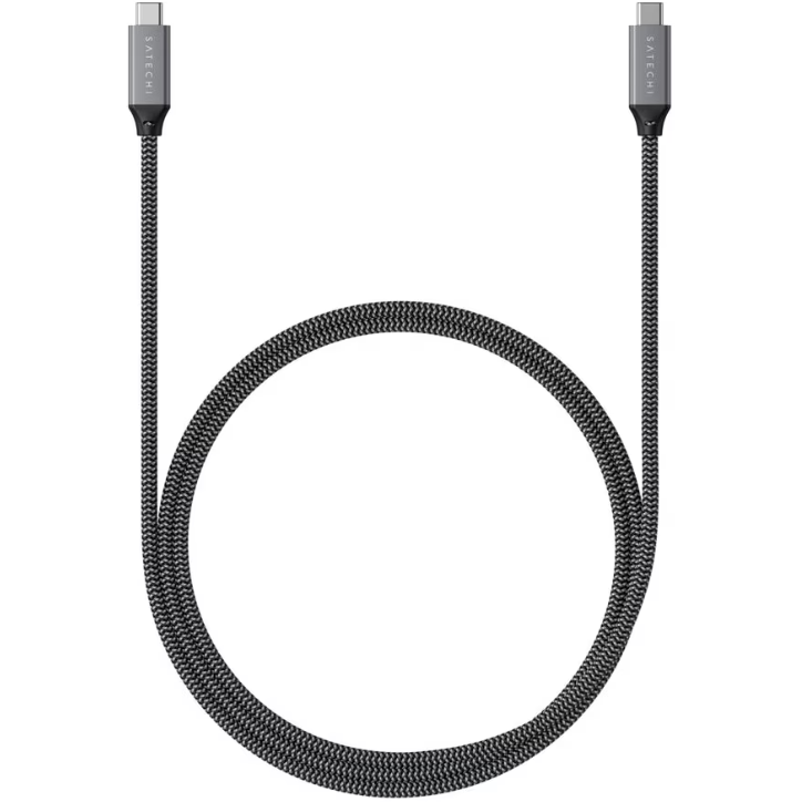 Cablu Date Impletit USB4 C-To-C   40 Gbps 80cm  Gri