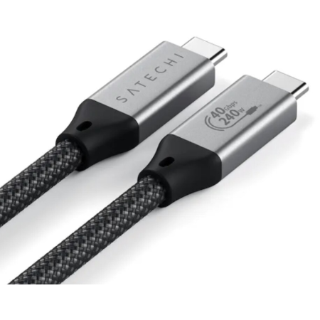 Cablu Date Satechi USB4 Pro 1.2m PD240W 40Gbps Data 8K/60Hz  4K/120Hz Negru