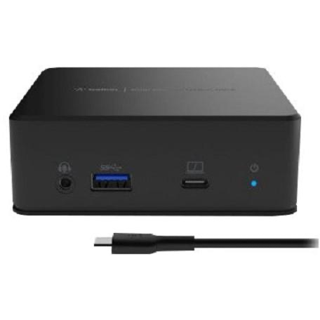 Displayport USB-C Dual Display Docking Station Negru