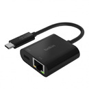 USB-C to Ethernet + Charge 60W PD Negru