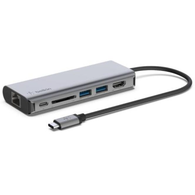 Adaptor CONNECT USB-C Multiport Gri