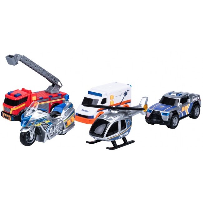 Jucarie City Fleet Emergency Vehicles 5-Pack