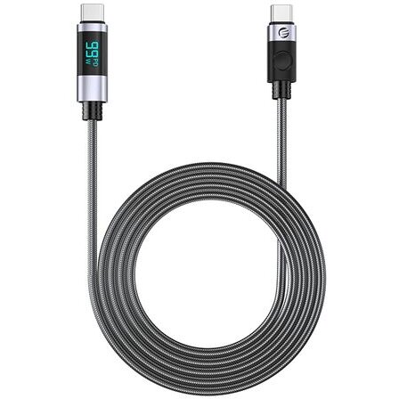 Cablu Date/Incarcare LDC2C 100W USB Type-C - USB Type-C 2m Negru
